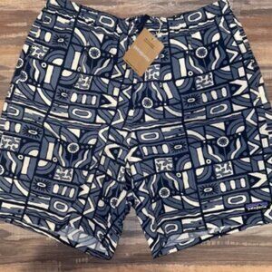 Patagonia Men's Baggies Longs 7" Shorts Swim Trunks New Visions New Navy Medium